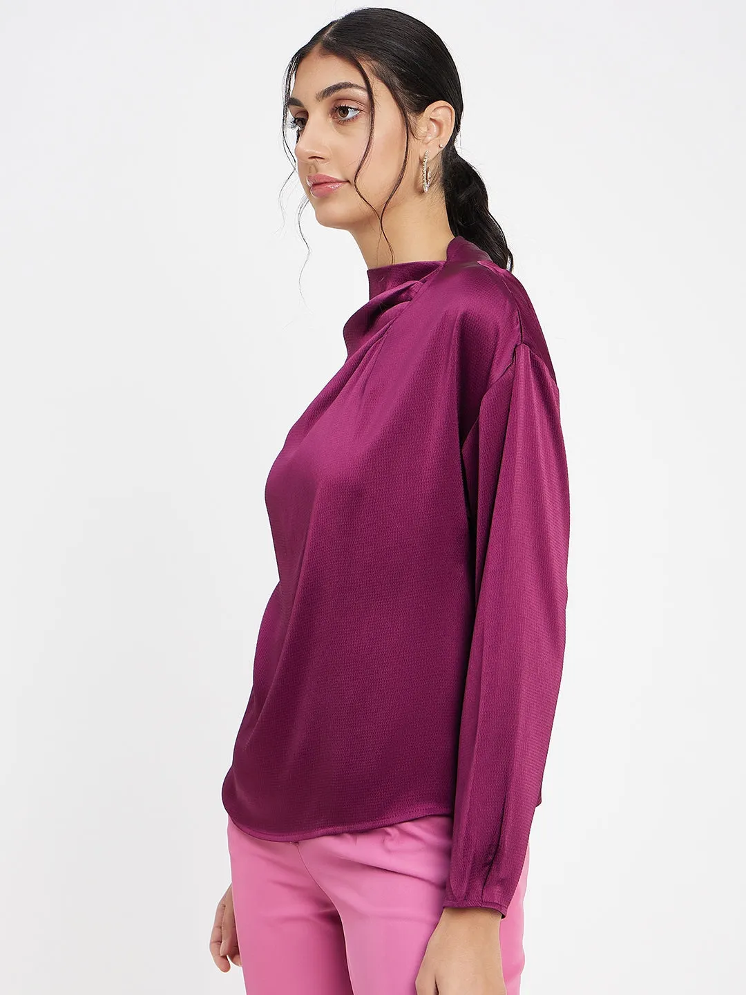 Madame Wine Top Simple Fashion