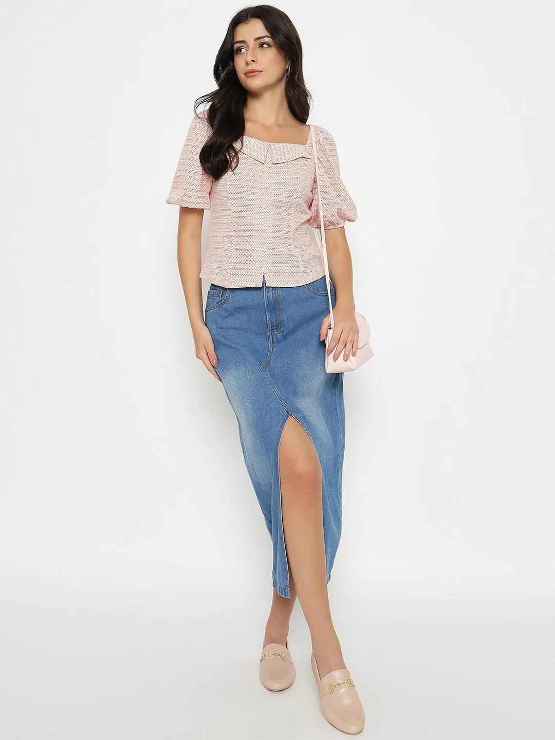 Madame Tie Detail Off Shoulder Hot Pink Top LightweightDesign Story Mood