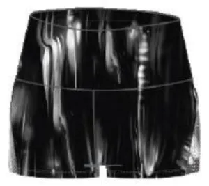 Wear It To Heart Breakneck Biker Short - Black Hotrod Hand washable
