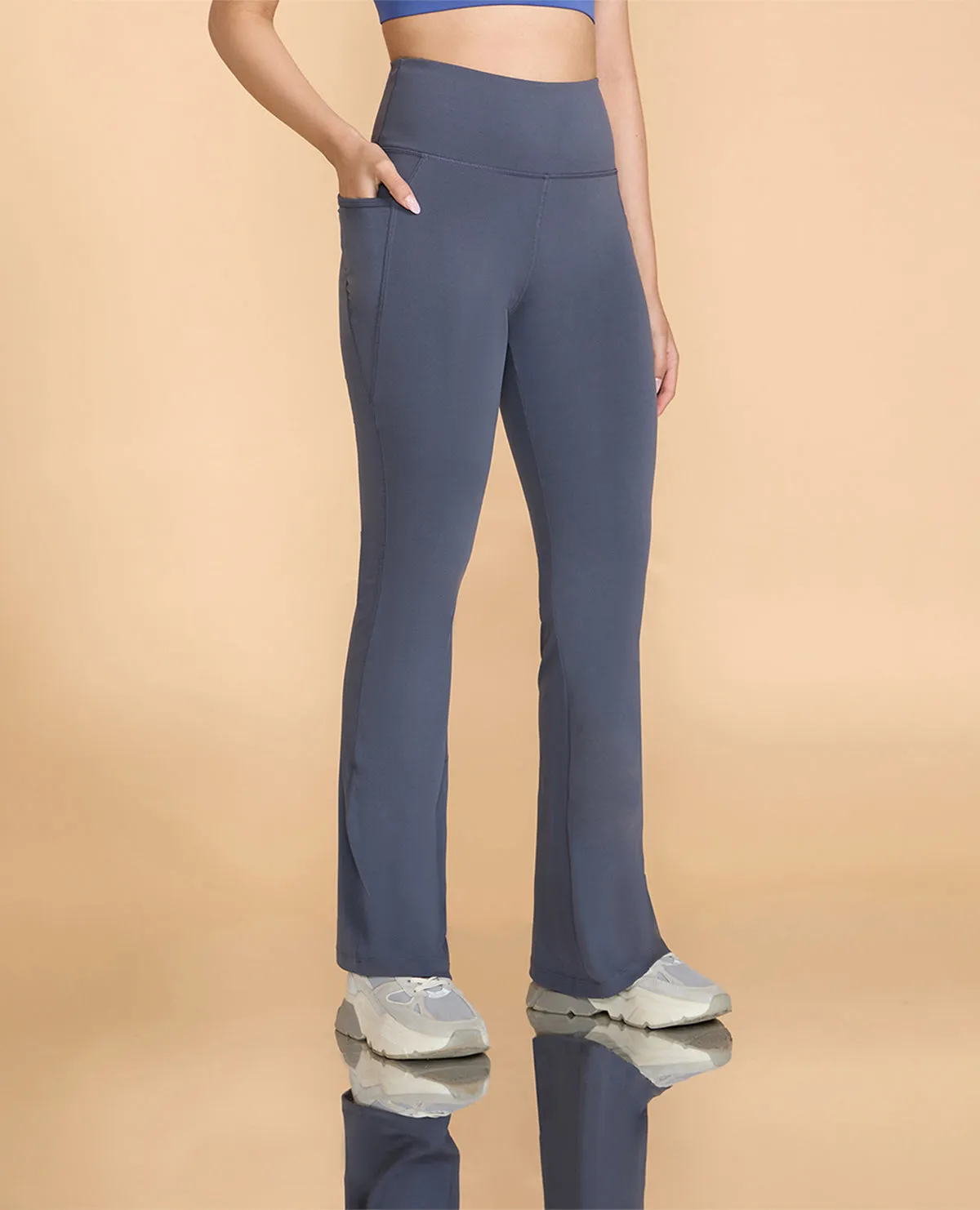 Stain Resistant Women Stretchable Flared Pants