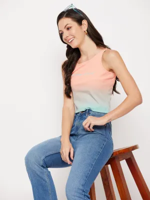 Reuse Mode Madame Sublimation Aqua Cotton Crop Top