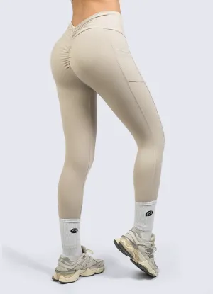 LEGGING SUPLEX CONTROL SAND Breathable Fabric For Men
