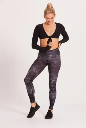 Niyama Sol Midnight Camo Barefoot Legging - Black All weather Reinforced Seams