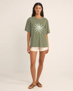 Seafarer Oversized S/S T-Shirt - Ecru Fresh Look