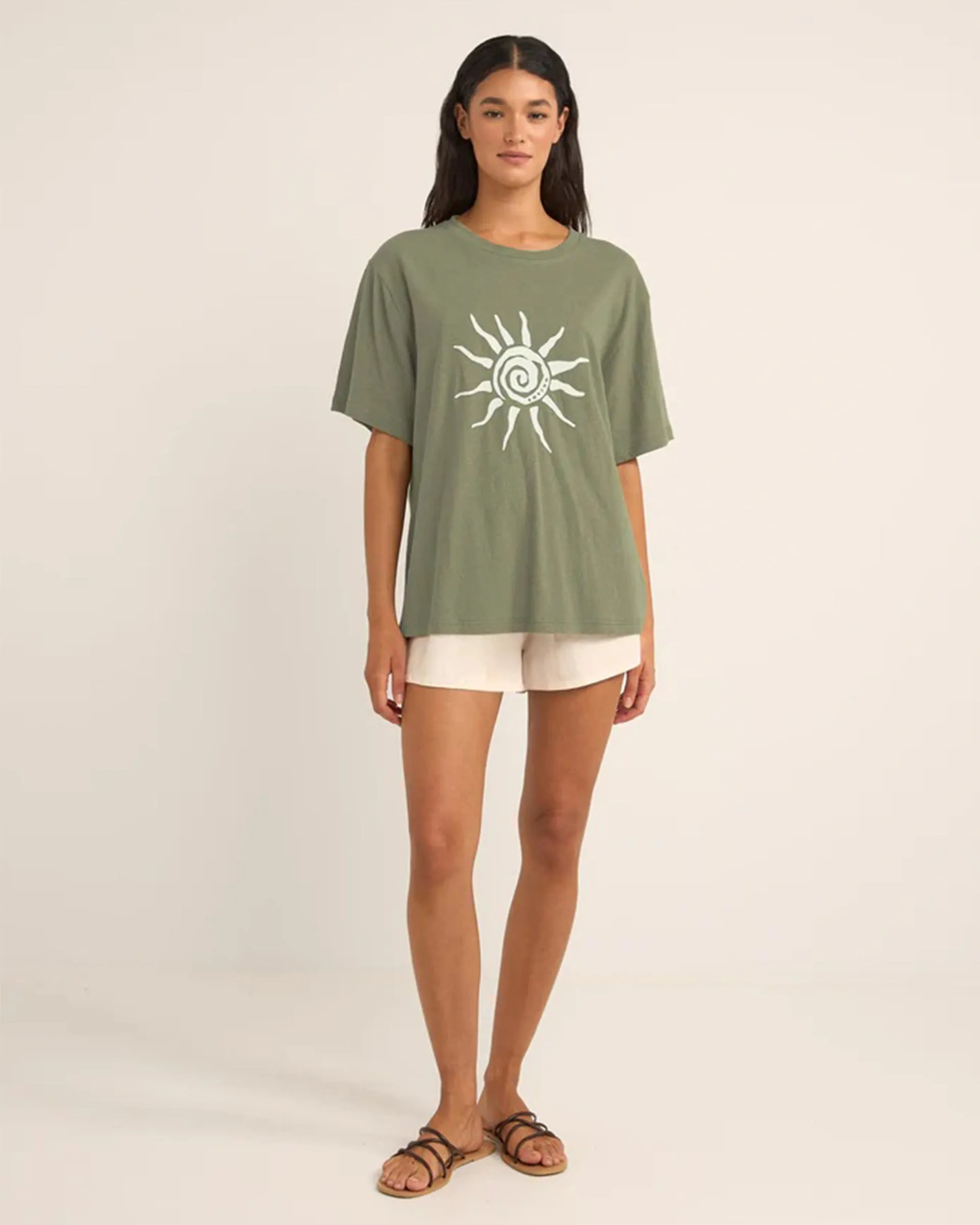 Leisure Casual Seafarer Oversized S/S T-Shirt - Ecru