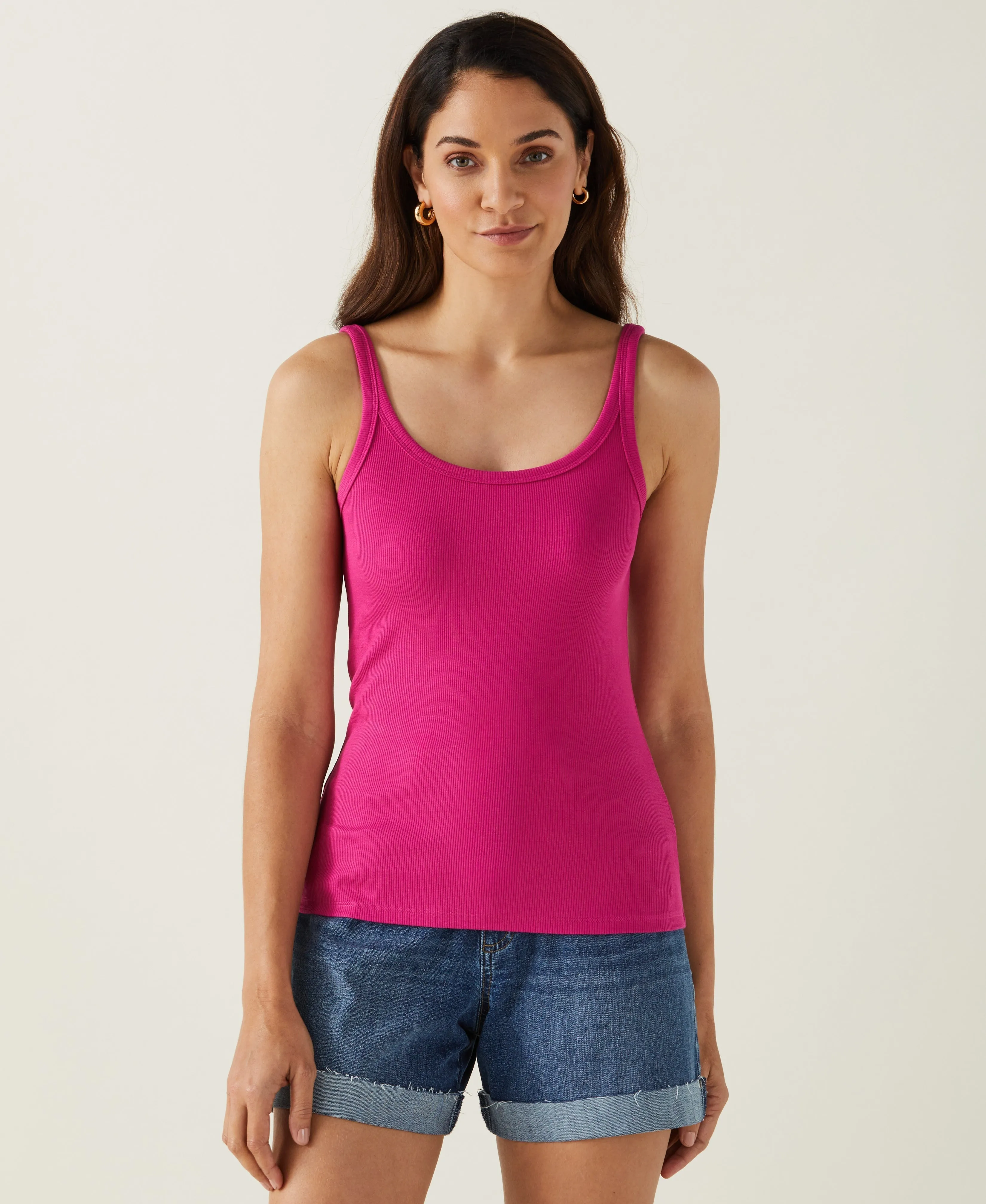 Ribbed Tank Top AbrasiveReinforcedZones Organic Cotton Certification