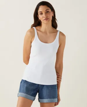 Ribbed Tank Top Functional Wear Jewel tone