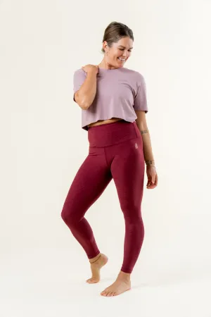 Spacedye High Waisted Midi Legging Sheer Fit