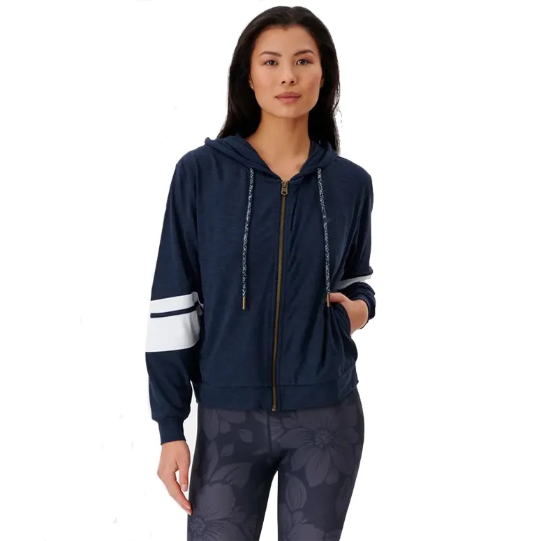 Vintage Style Run Swim Surf Zip Through Exercise Hoodie