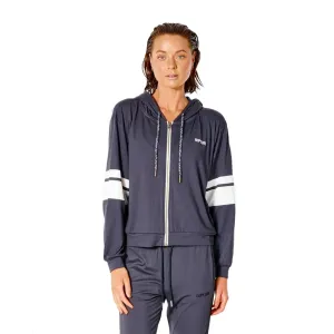 Run Swim Surf Zip Through Exercise Hoodie Stylish Comfort Fashion Layering