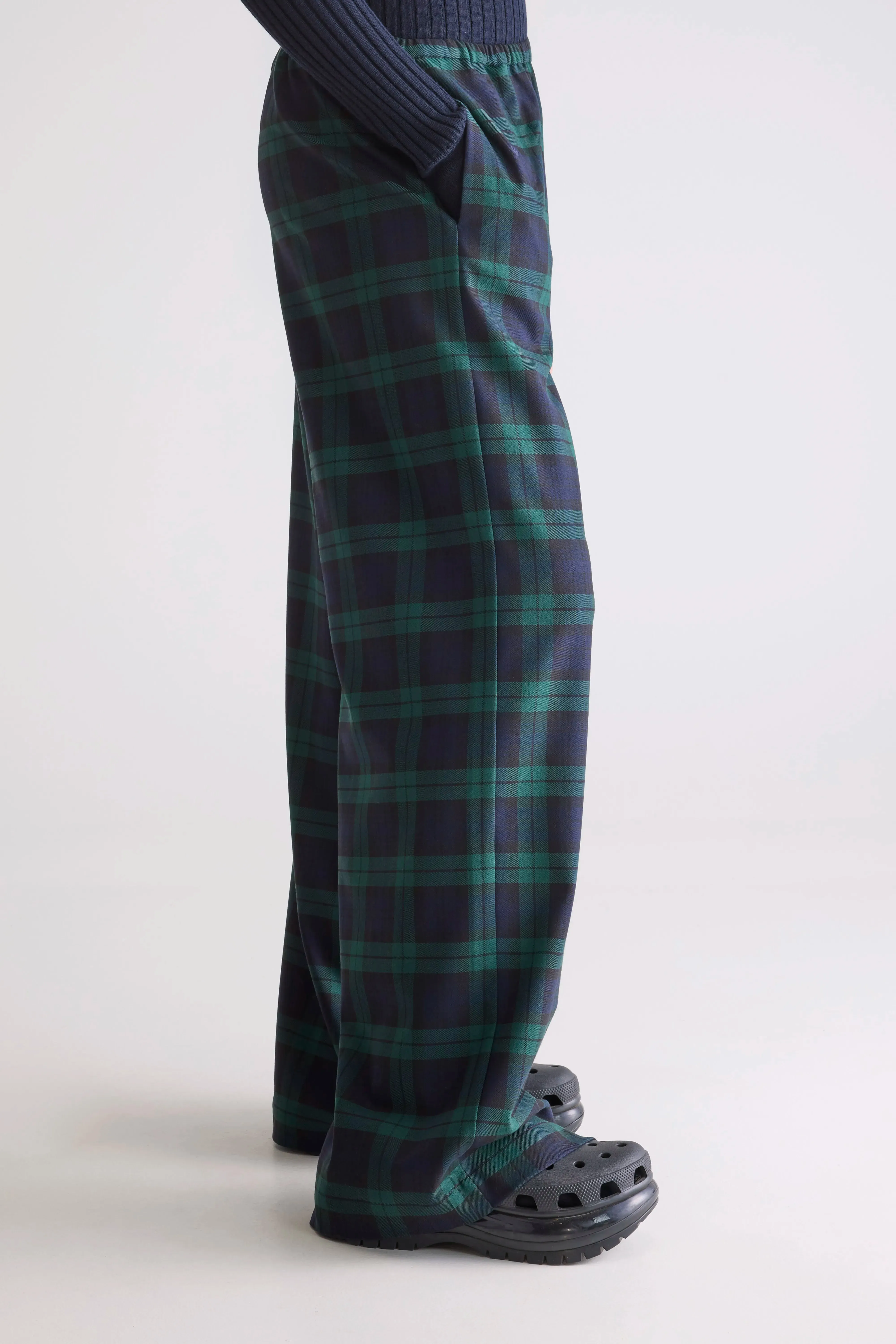 Sleepy relaxed trousers (252 / W / CHECK A) Lightweight