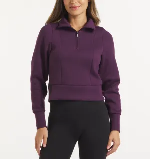 product clip convenience button detail LuxBreak Half-Zip Pullover