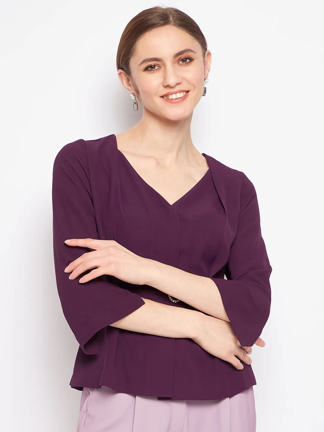 AllDayComfort Madame Purple Top