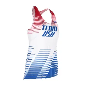 Joy Mood Breath Skin Women's Vapor Lite Interval Singlet - Team U.S.A