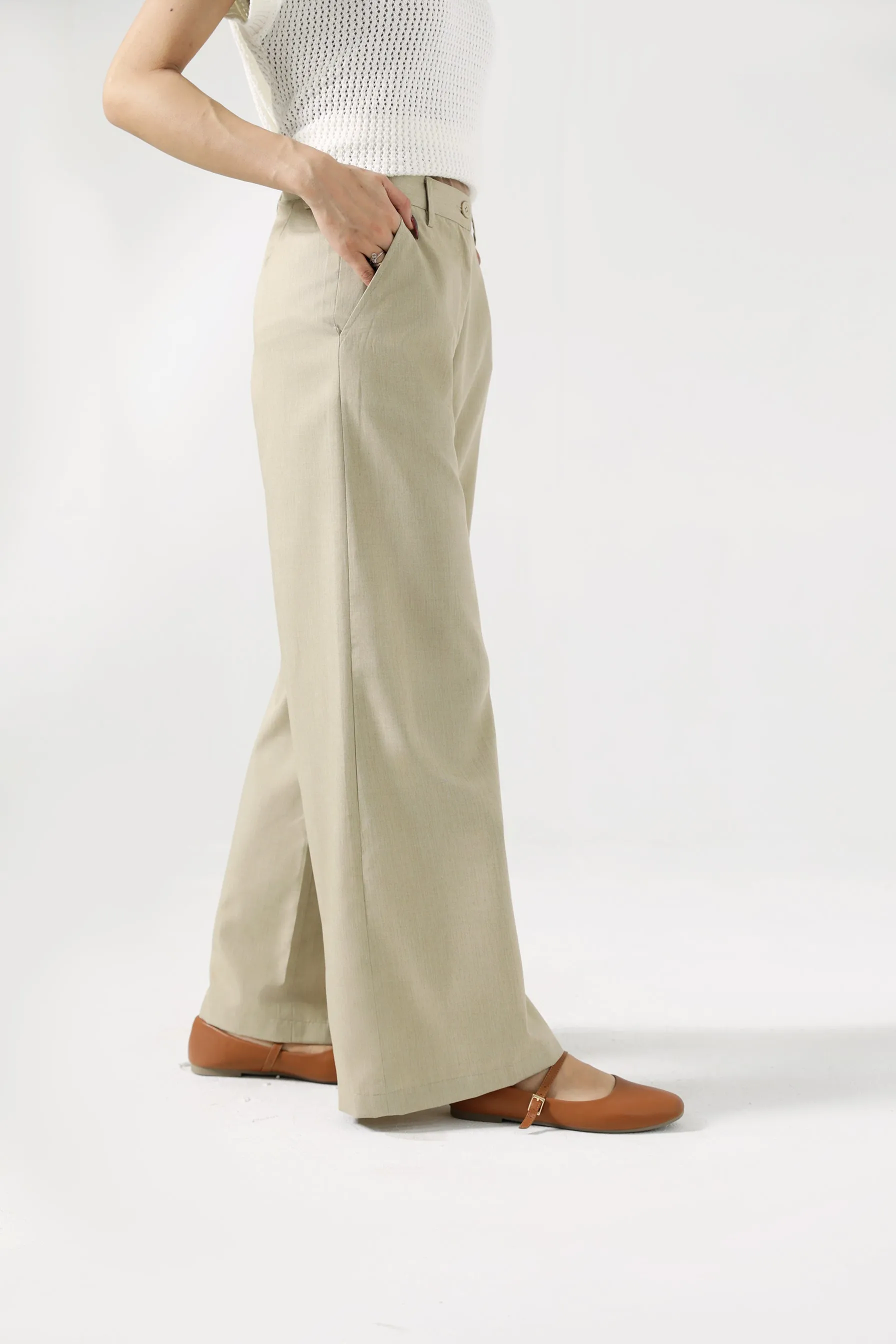 TAILORED WIDE LEG PANTS Minimalist Design