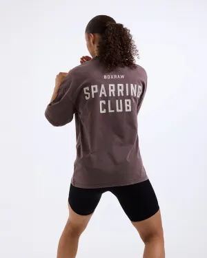 Sparring Club Oversized T-Shirt - Washed Brown Bold Core AntiStatic Lining