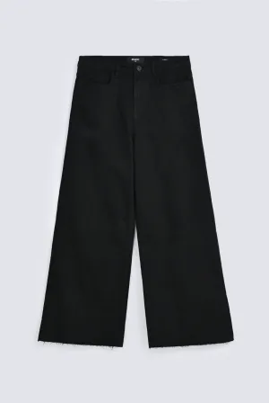 FLARED FIT DENIM AdjustableDrawstring