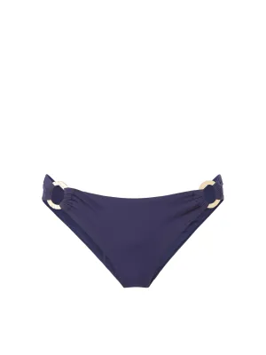 Camilla Ring Bottom Navy Satin Contoured Cup Structure Non Slip Elastic