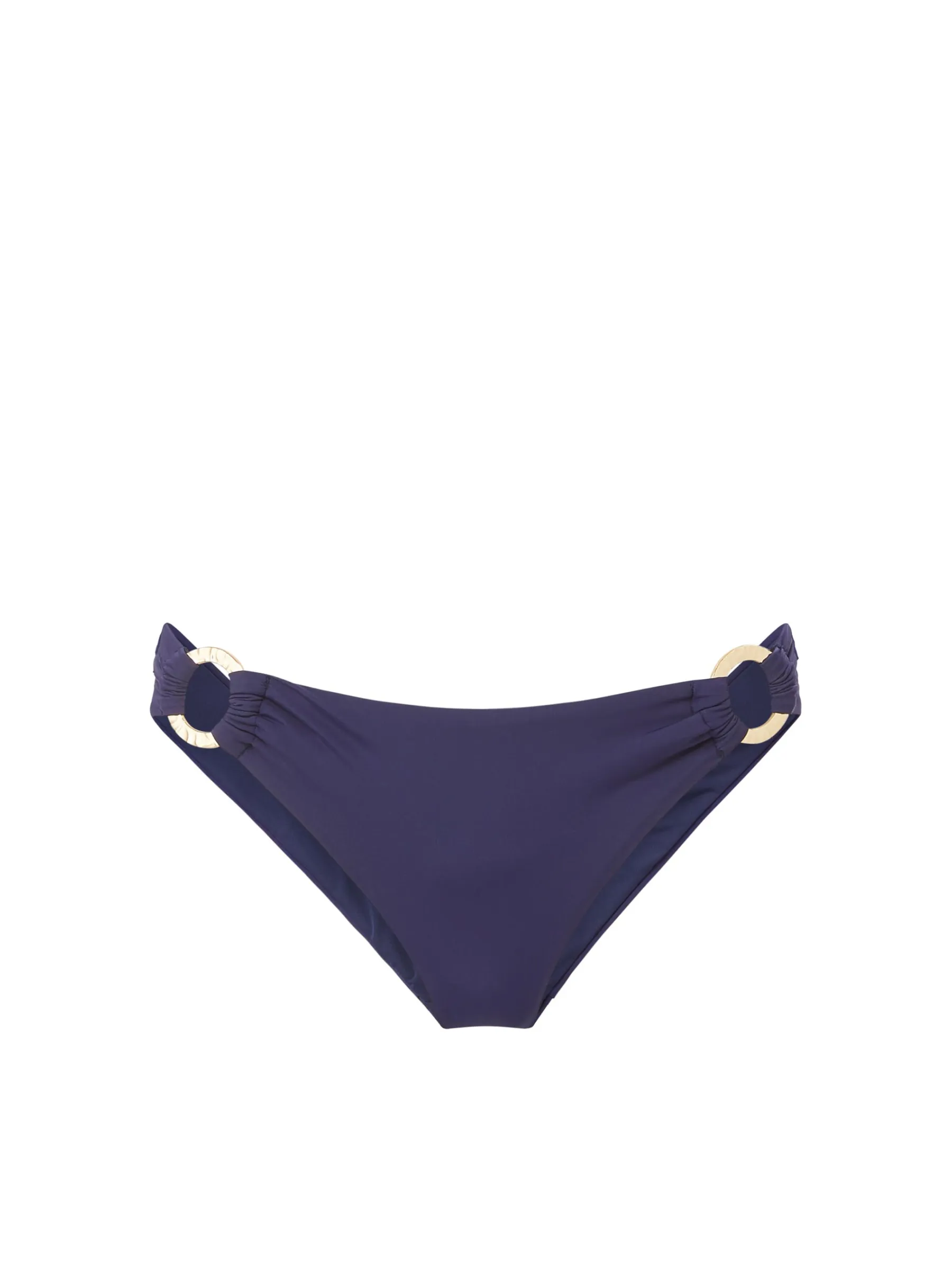 Recycled Material Ultra Fine Mesh Insert Camilla Ring Bottom Navy Satin