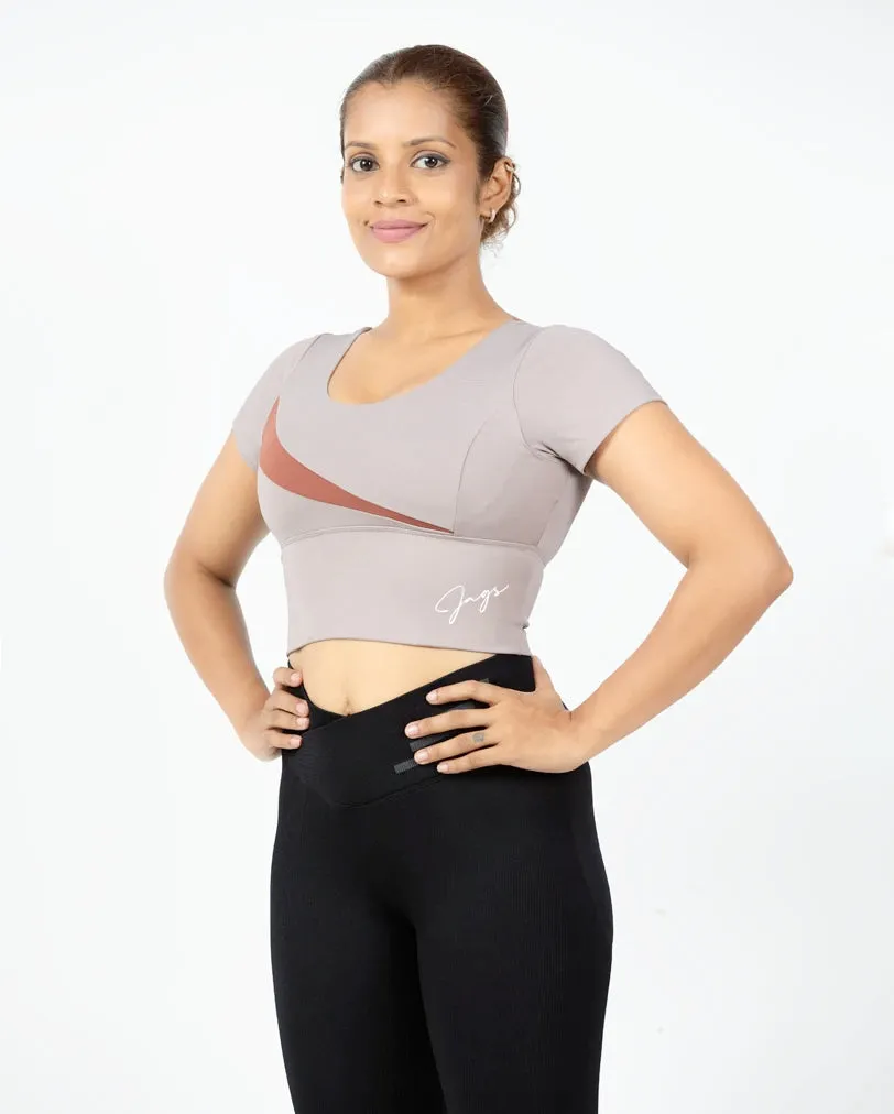 Trendy Piece Sophisticated Casual ChicFlex Diagonal Crop Style & Strength Unite