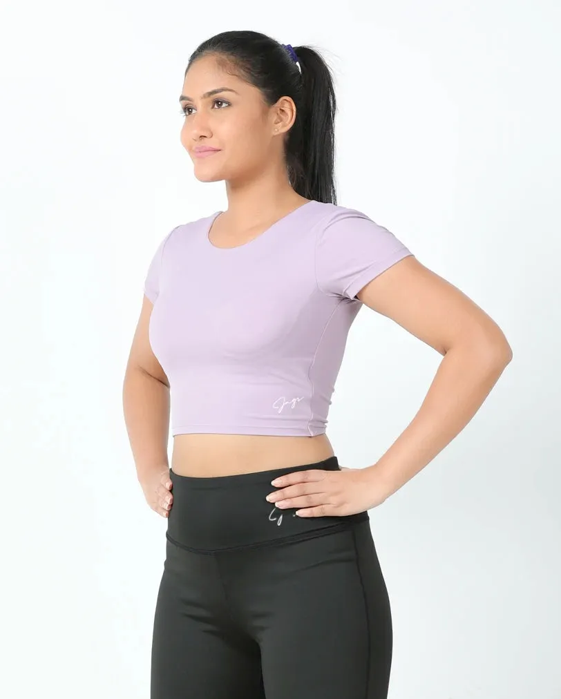 Cozy and Comfortable Everyday Style DareGlam Crossover Crop Top - Confidence in Style