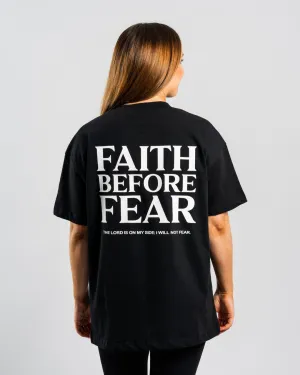 Easy Care 'Faith Before Fear' Women??s Oversized T-Shirt