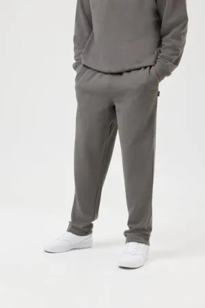 Premium Quality Flexible Gusset Insport Unisex Aspen Slate Open Leg Trackpant