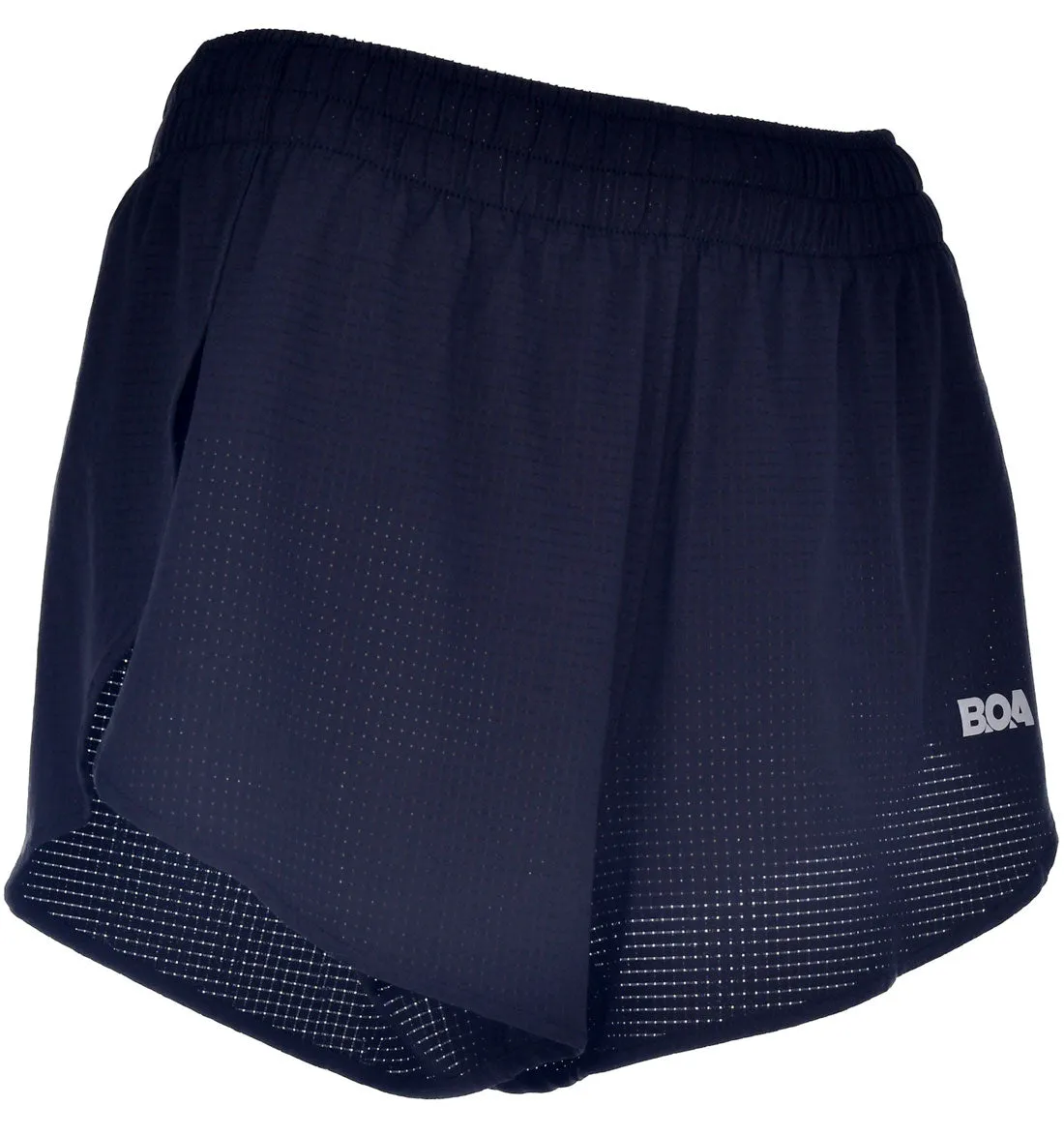 Flexible Fabric Clean Finish Women's AeroPro 3" Split Shorts - Black