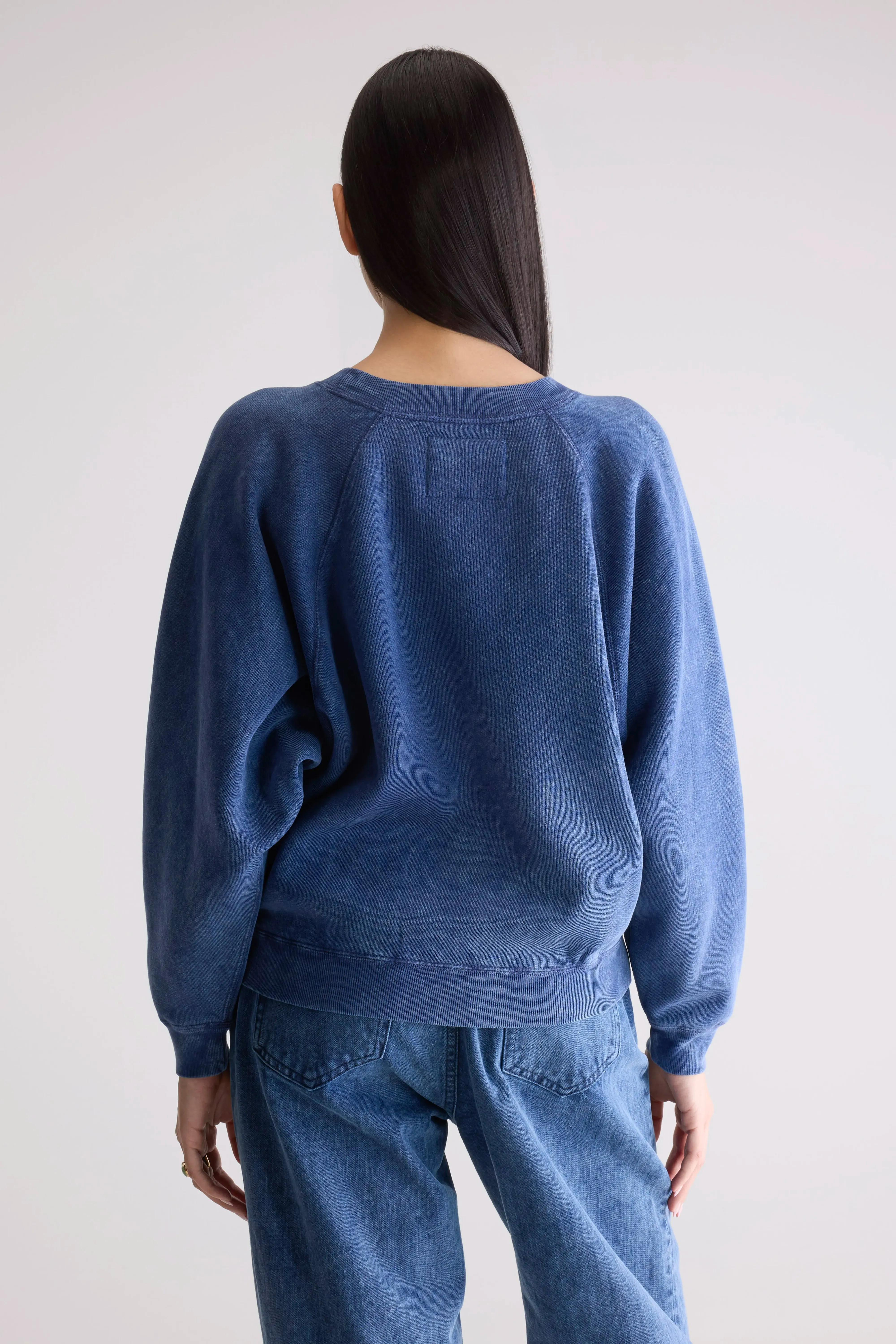 Warm Hues product eco friendliness level Fella relaxed sweatshirt (252 / W / BLUES)