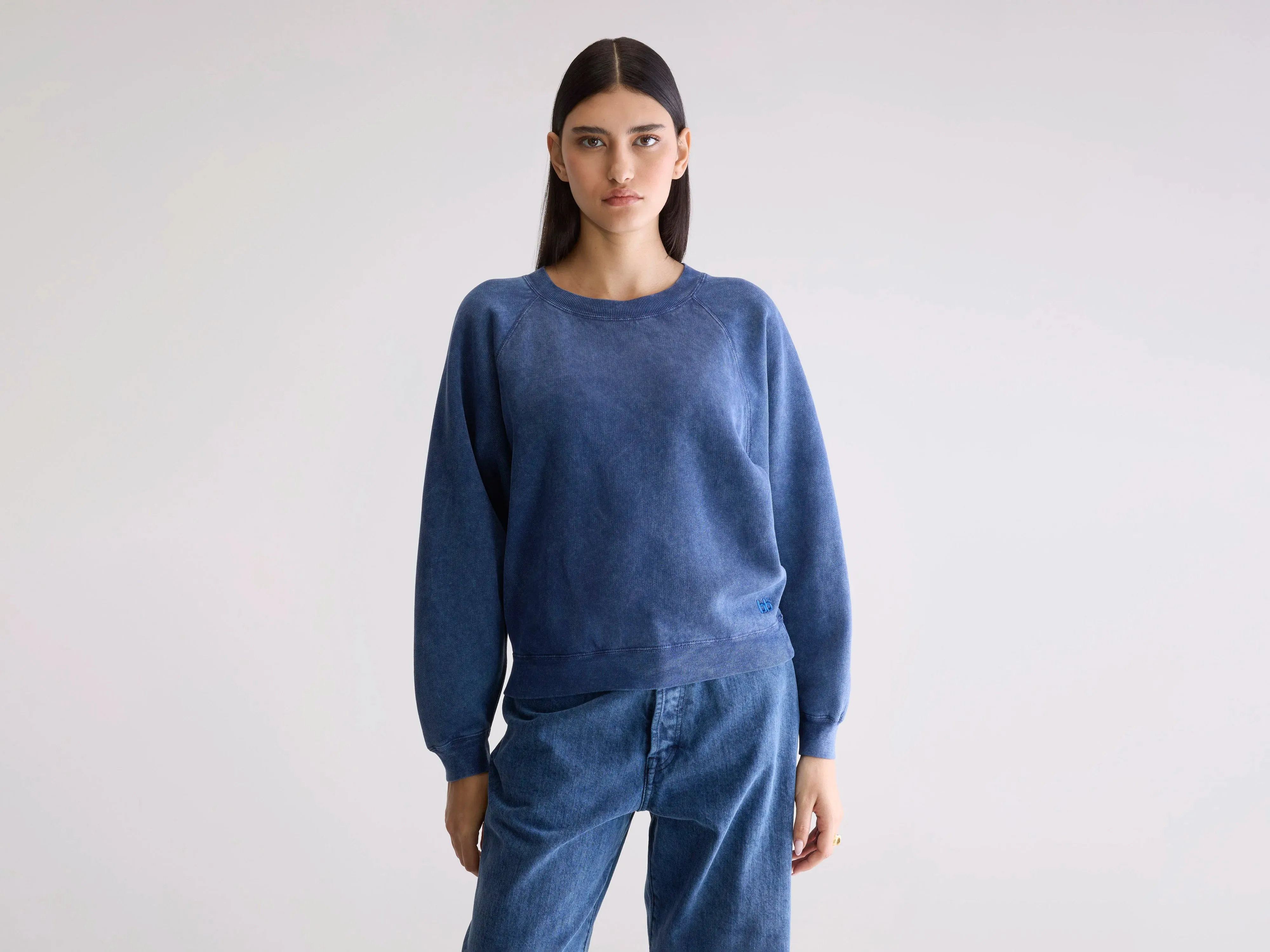 Fella relaxed sweatshirt (252 / W / BLUES) Comfy Outfit Layered Fit
