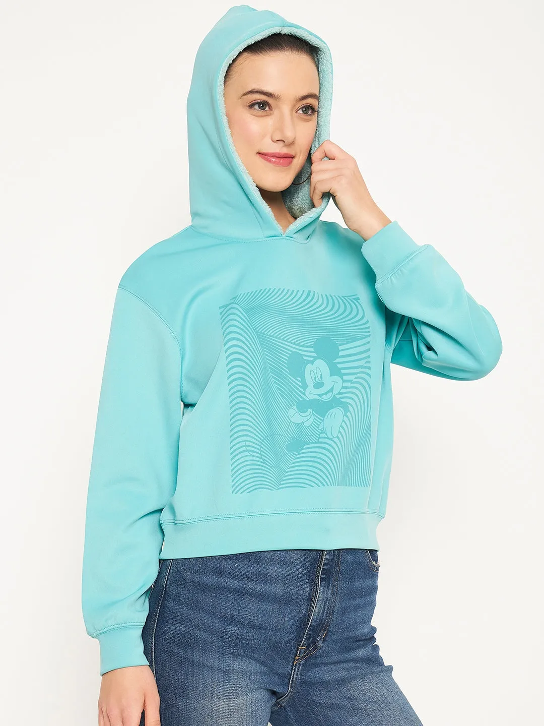 Madame Mint Disney Print Sweatshirt Comfortable Hoodie