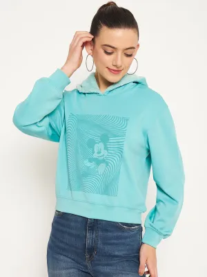 Madame Mint Disney Print Sweatshirt Trendy Wear Short