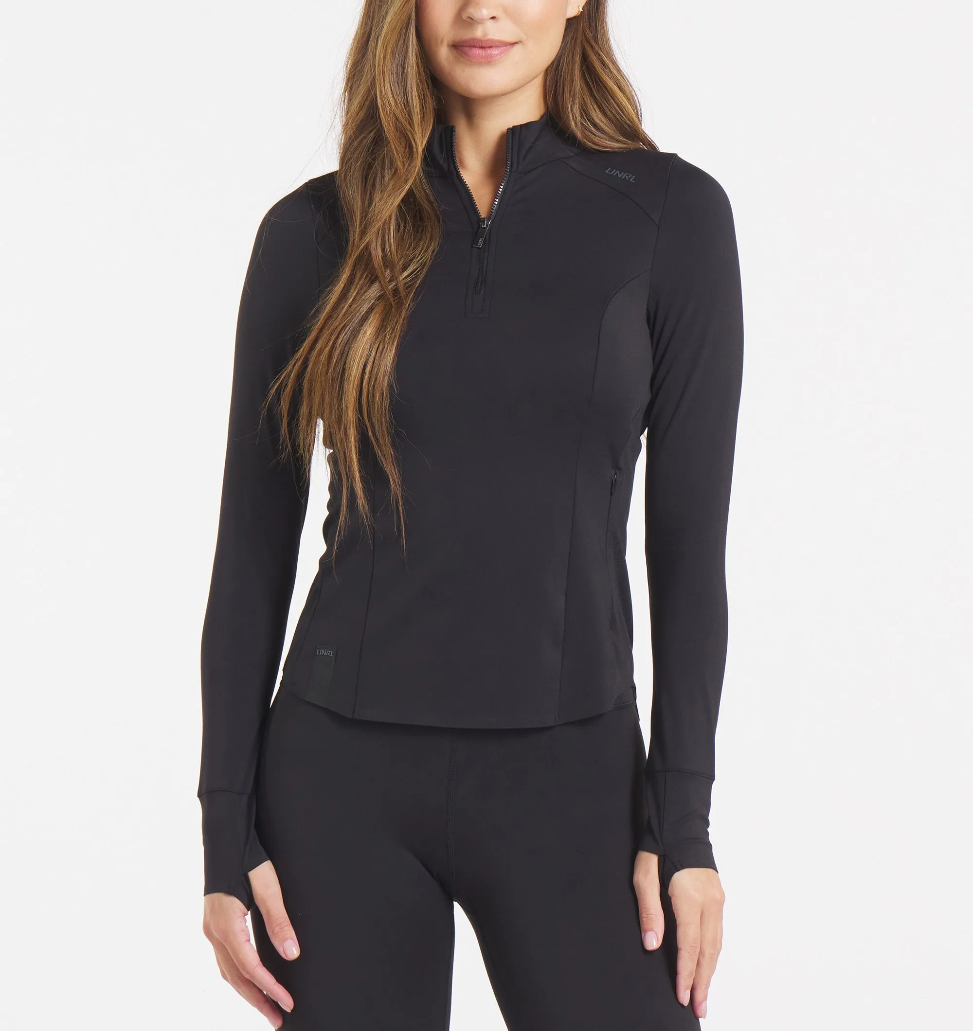 Performa Fitted Half-Zip Layered Fashion ethnic print
