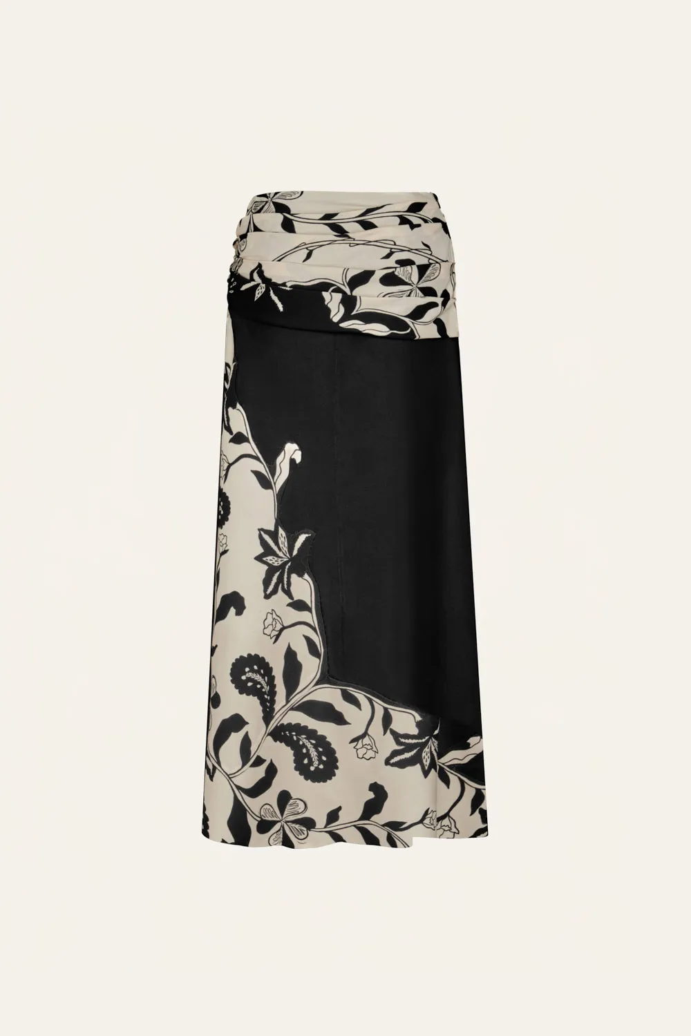 Draped Silhouette Travel Influence Cosmology Skirt