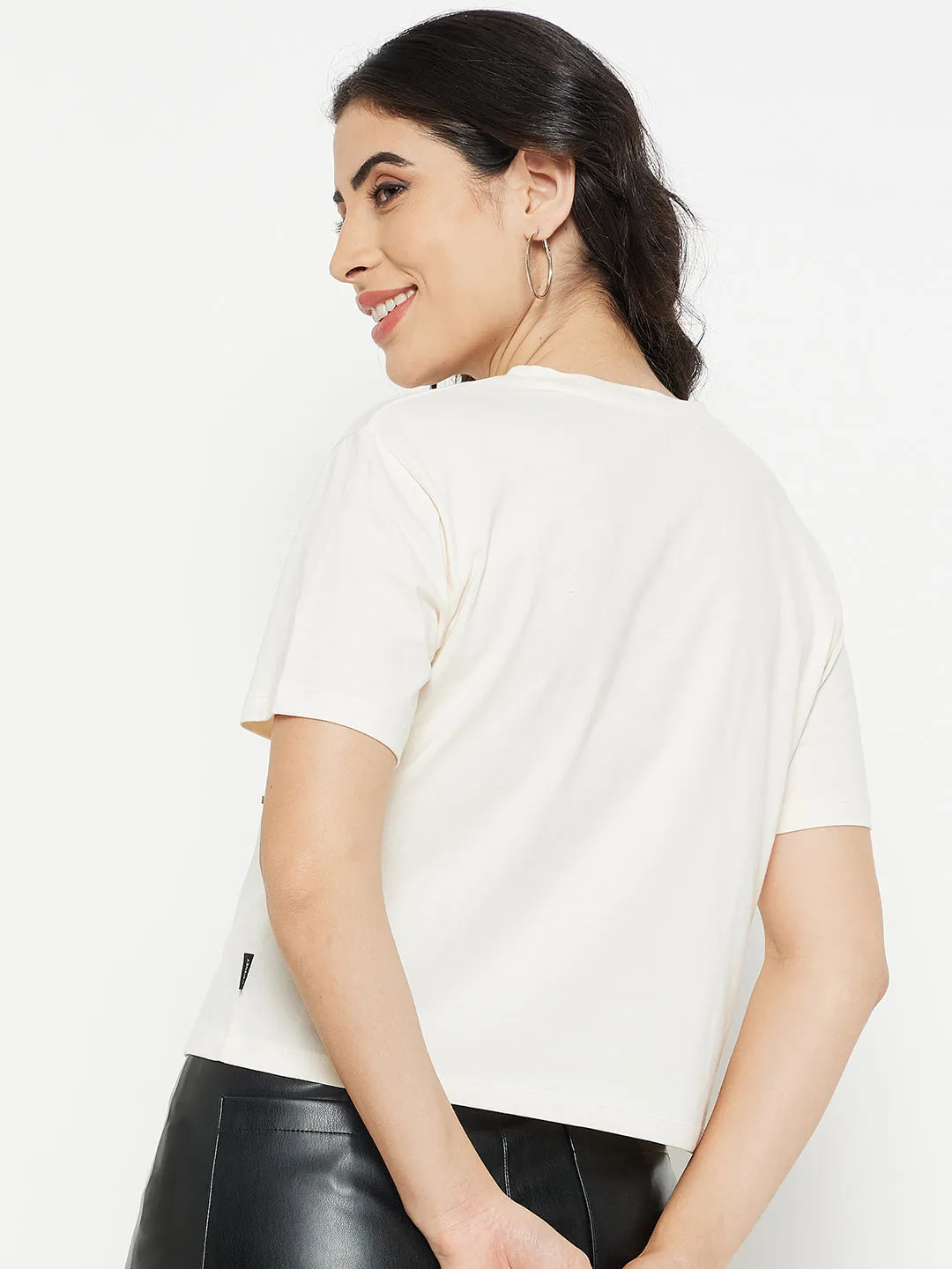 Madame Off-White Top ShrinkageFree Fabric Light Ease