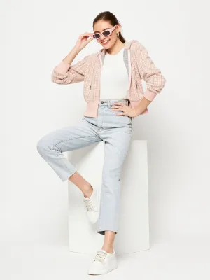 Madame Peach Hood Neck Sweatshirt right for hot weather Casual Layering