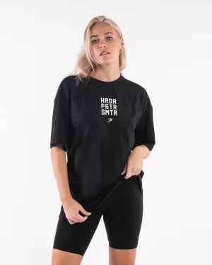 UVProtectionCloth Adaptable Outfit HRDR FSTR SMTR Oversized T-Shirt - Black