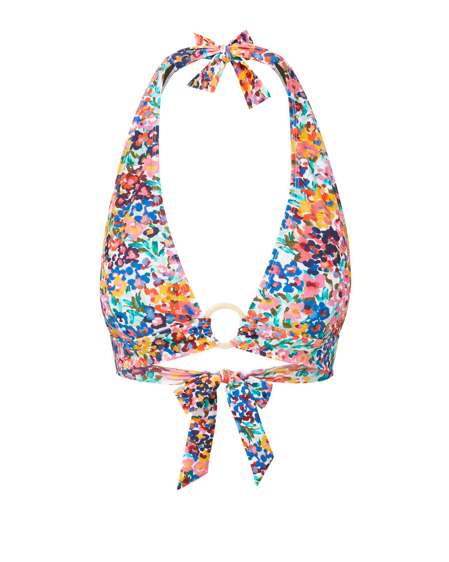Erin Top In Painted Petals Anti Chafe Edging Non Restrictive Framework