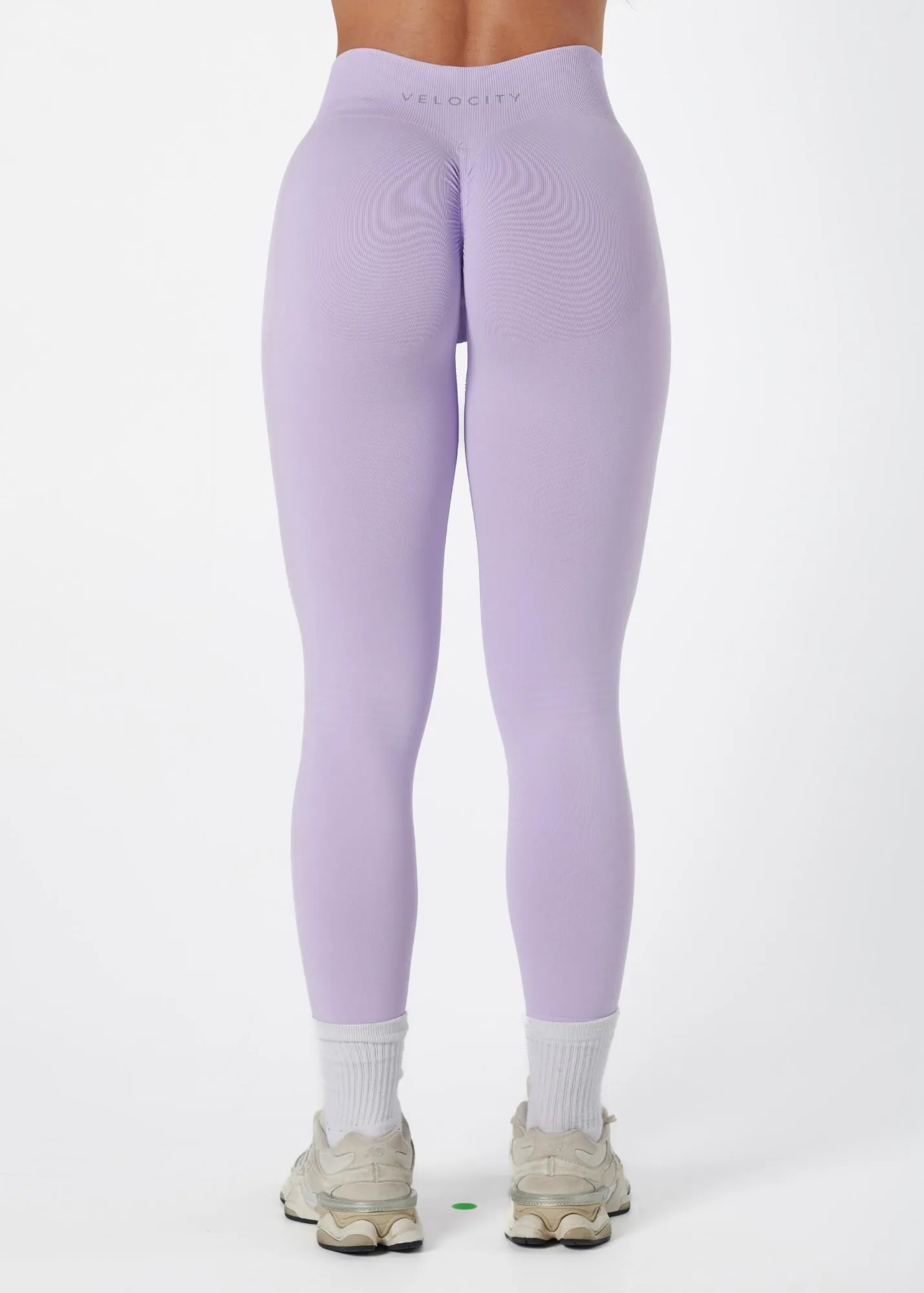 Fitness Lover Fade Resistant SIGNATURE SCRUNCH LEGGINGS - ORCHID