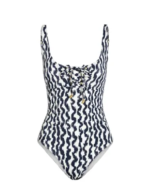 Classic Design Water Escape Taylor One Piece In Elysia Waves