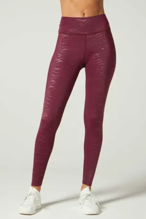 Light support Wear It To Heart Tiger Emboss Grape High Waist Legging