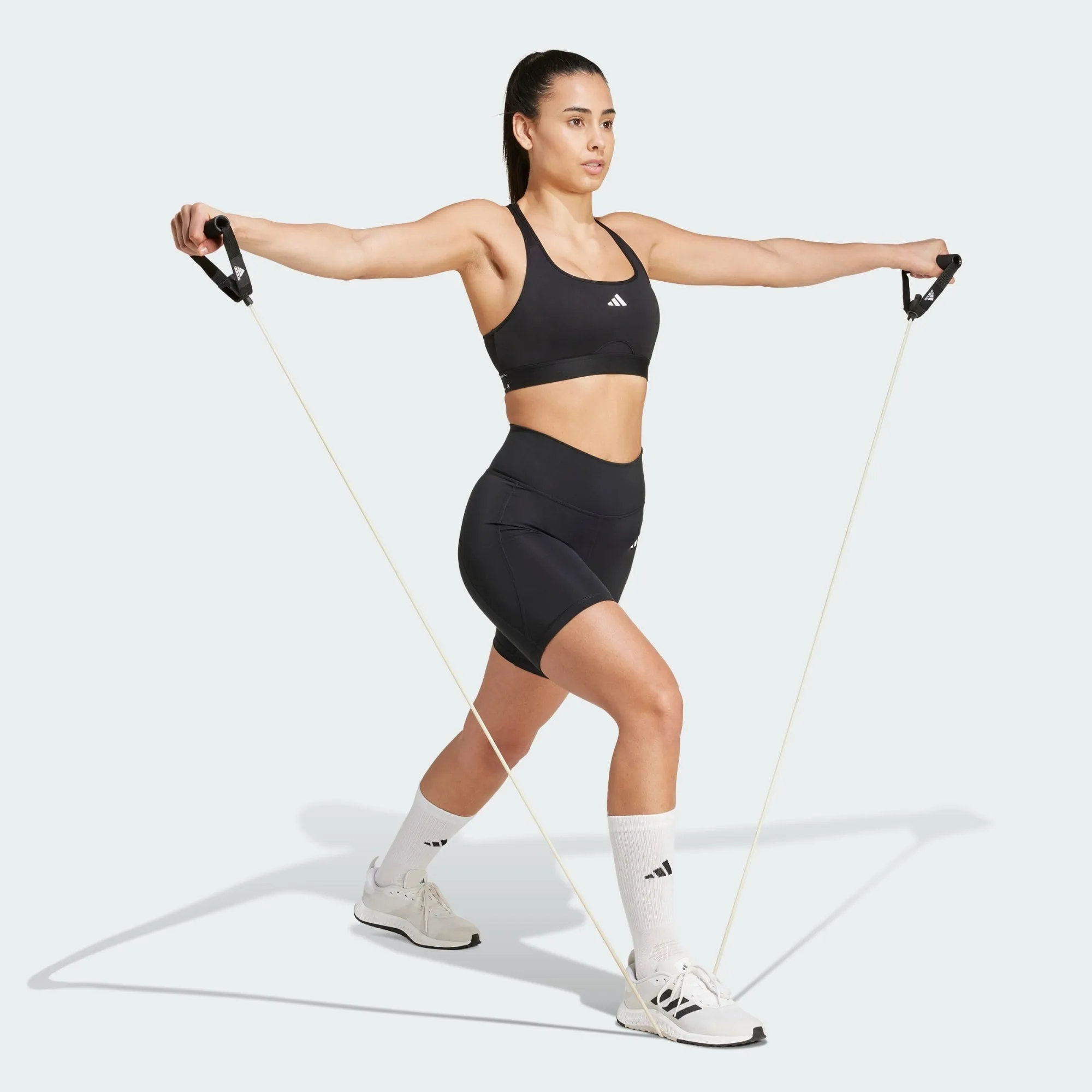 ZeroRestrictionMobility Adidas Women's Optime Essentials Pocket Back Full-Length Black Tight