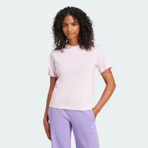 Outdoor Comfort Style Adidas Women's Small Logo Cotton Pink Tee
