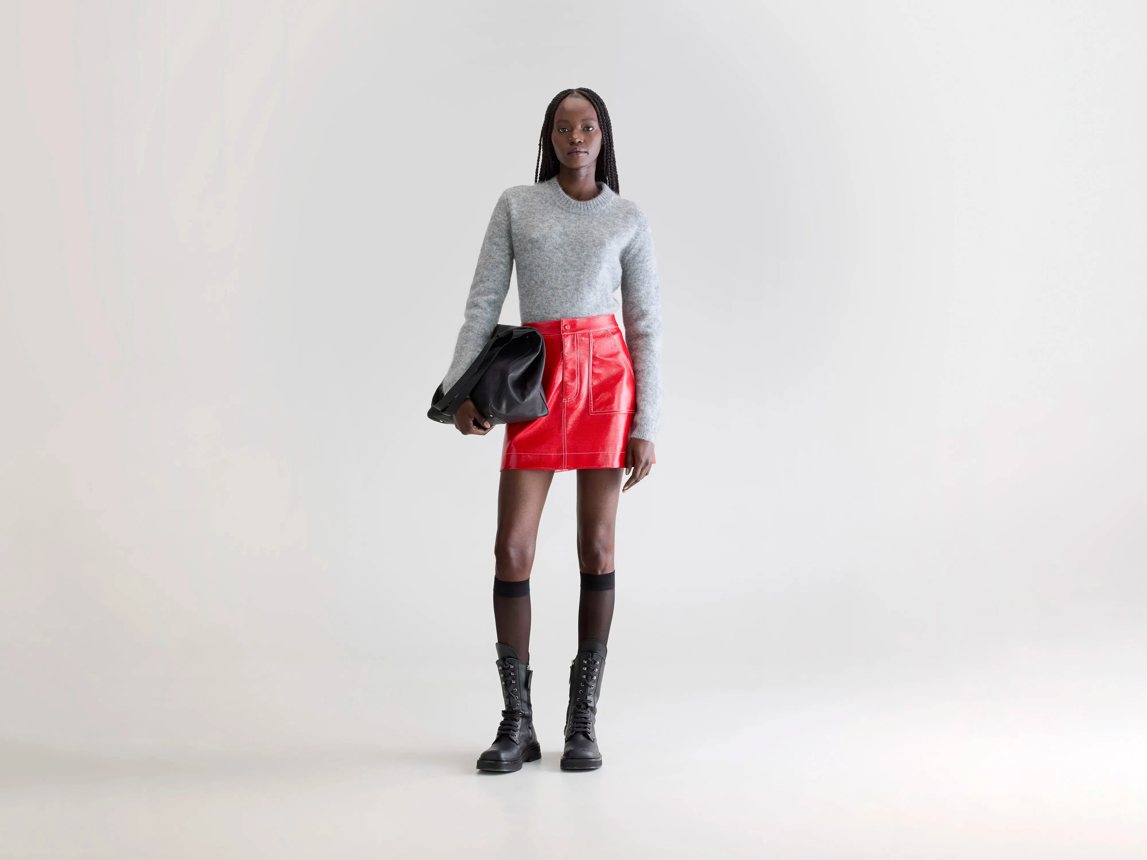 DoubleStitchedEdges Ski Core Hayna mini skirt (252 / W / SANGUINE)