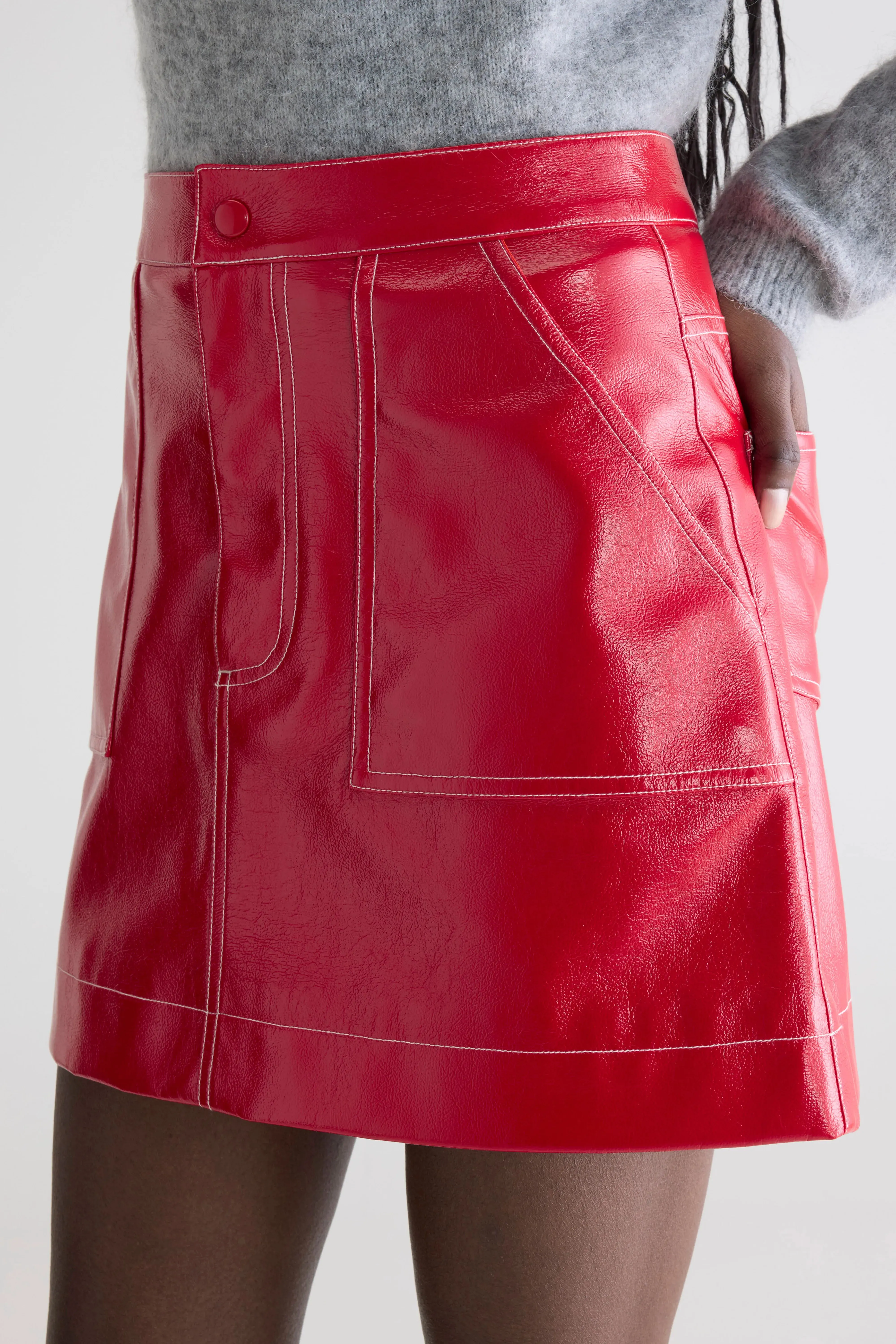 ZeroWasteProduction Hayna mini skirt (252 / W / SANGUINE)