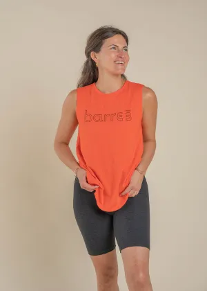 SlipResistantWaistband Cultural Fit Scoop Tank - Red Poppy