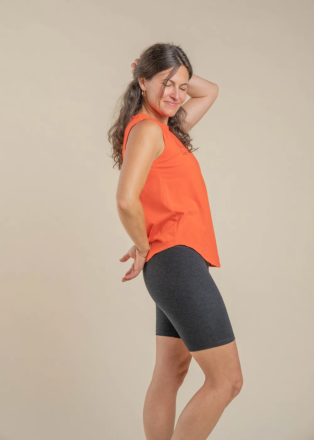 Scoop Tank - Red Poppy SnagProofMaterial TearResistantMaterial