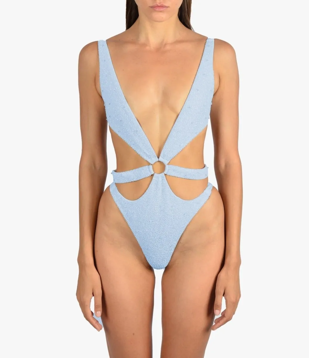 Seaside Fun Bold Patterns Carlotta Halterneck Premium Swimsuit