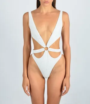 Carlotta Halterneck Premium Swimsuit Flatlock stitching Compression Lock Hem