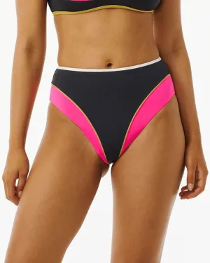 Hibiscus Heat Splice Full Pant (Past Season) Cross Back Strap Design Rounded Seam Technique